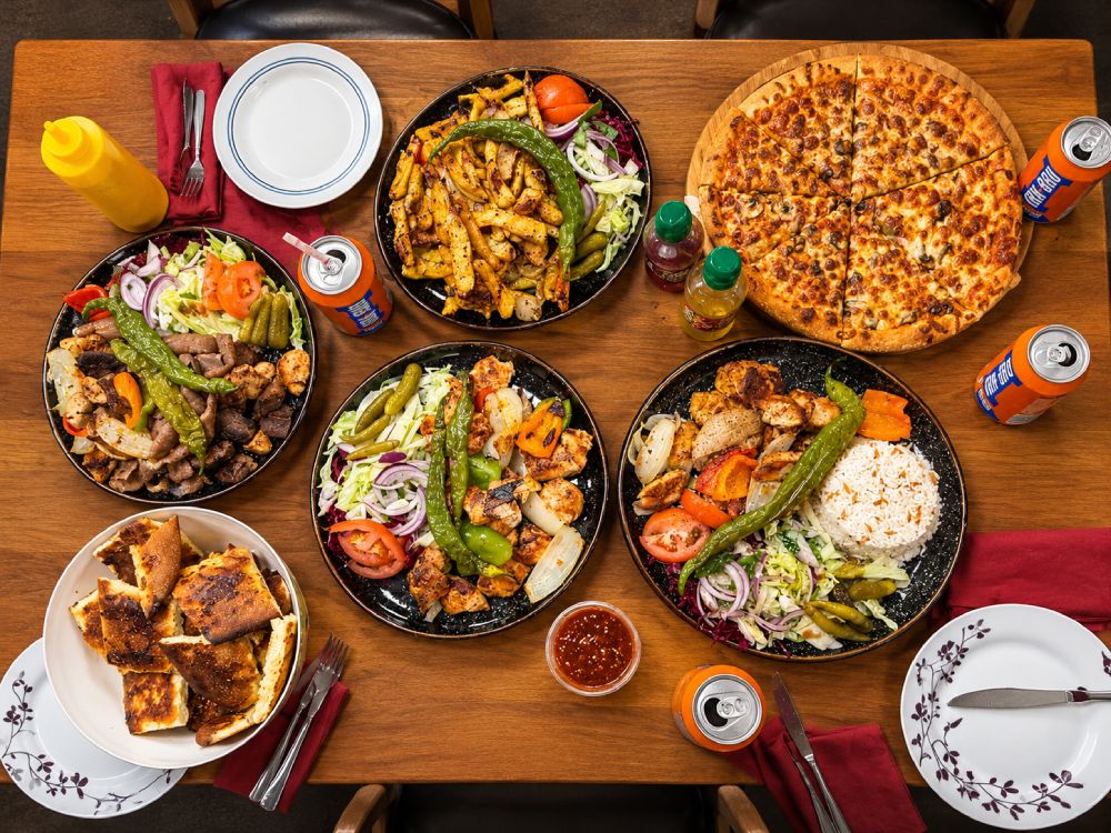 Charcoal grill dishes atAnatolia Turkish Kitchen Dalry