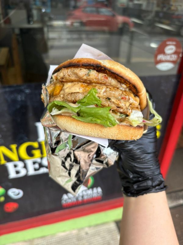 Burger served at Anatolia Turkish Kitchen Boness