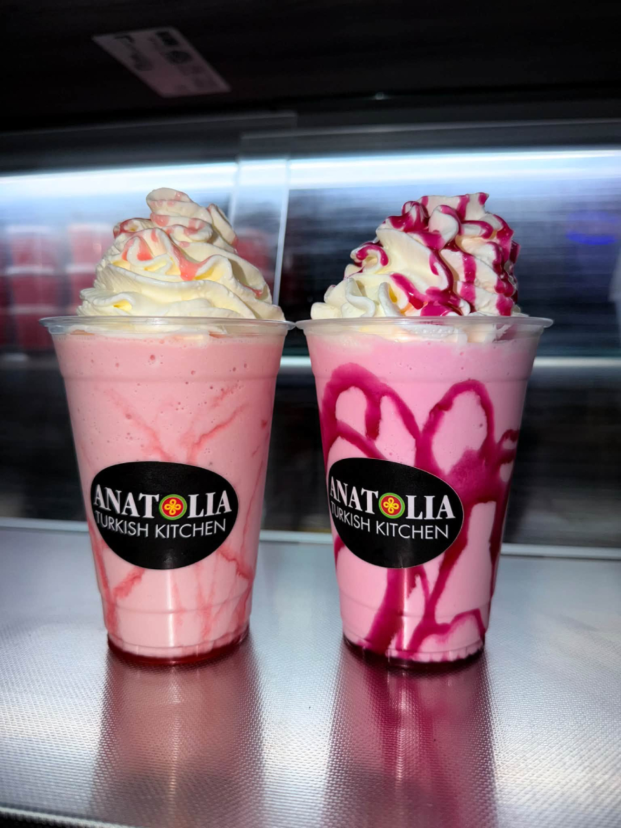 Creamy milkshake from Anatolia Turkish Kitchen in Dalry.