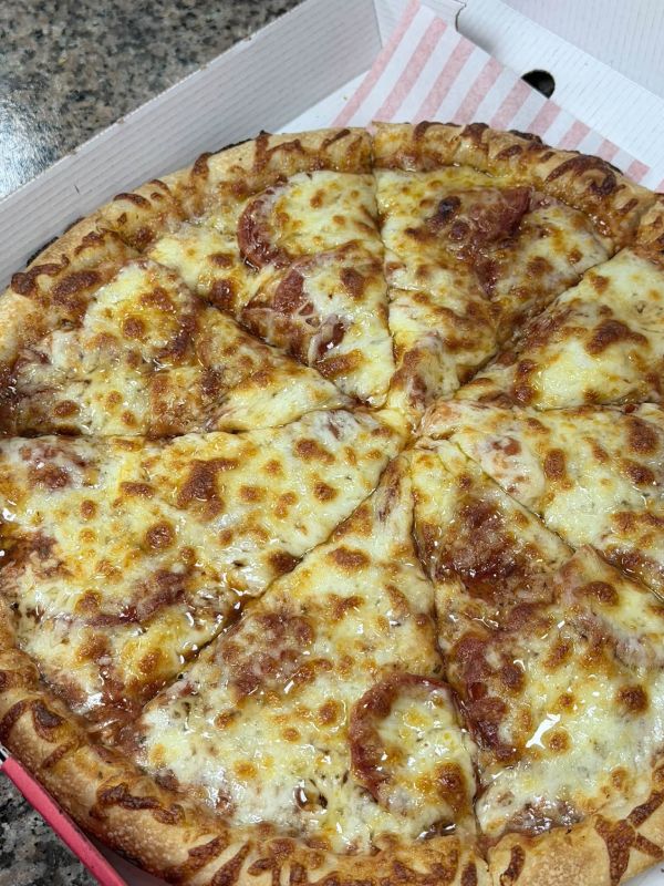 Pizza served atAnatolia Turkish Kitchen Dalry