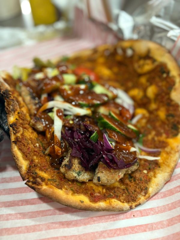 Shish kebab served atAnatolia Turkish Kitchen Dalry